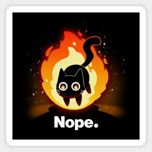 Nope Cat Sticker